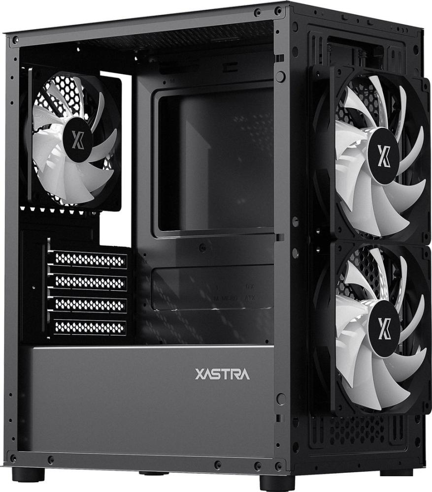 Корпус XASTRA A303M 3FRGB (черный)