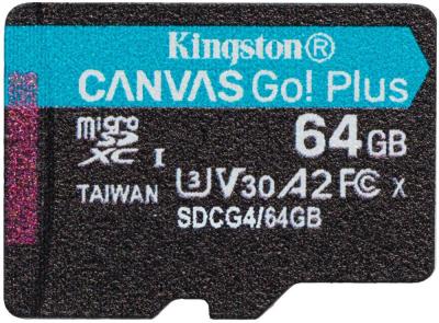 Карты памяти Kingston Canvas Go! Plus microSDXC 64GB SDCG4/64GB