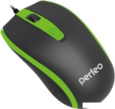 Мышь Perfeo PF-383-OP Profil (черный/зеленый)