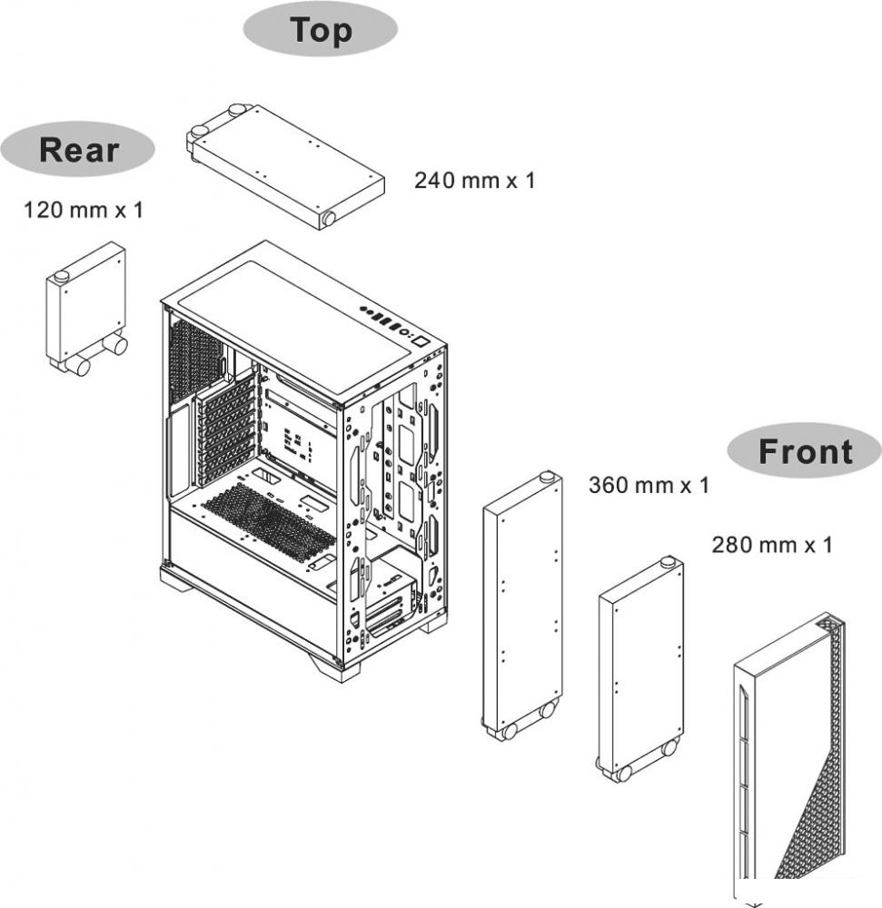 Корпус Thermaltake H330 TG CA-1R8-00M1WN-00
