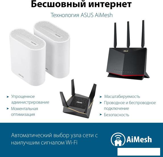Беспроводные маршрутизаторы ASUS ExpertWiFi EBM68 (2 шт)