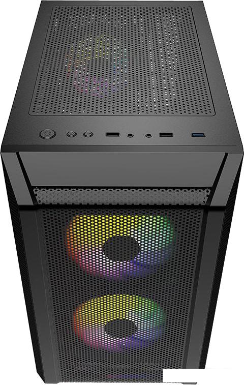 Корпус Powercase Mistral Micro H3B Mesh LED