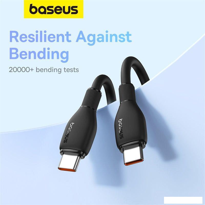Кабель Baseus Pudding Series Fast Charging Cable 100W USB Type-C - USB Type-C (1.2 м, черный)