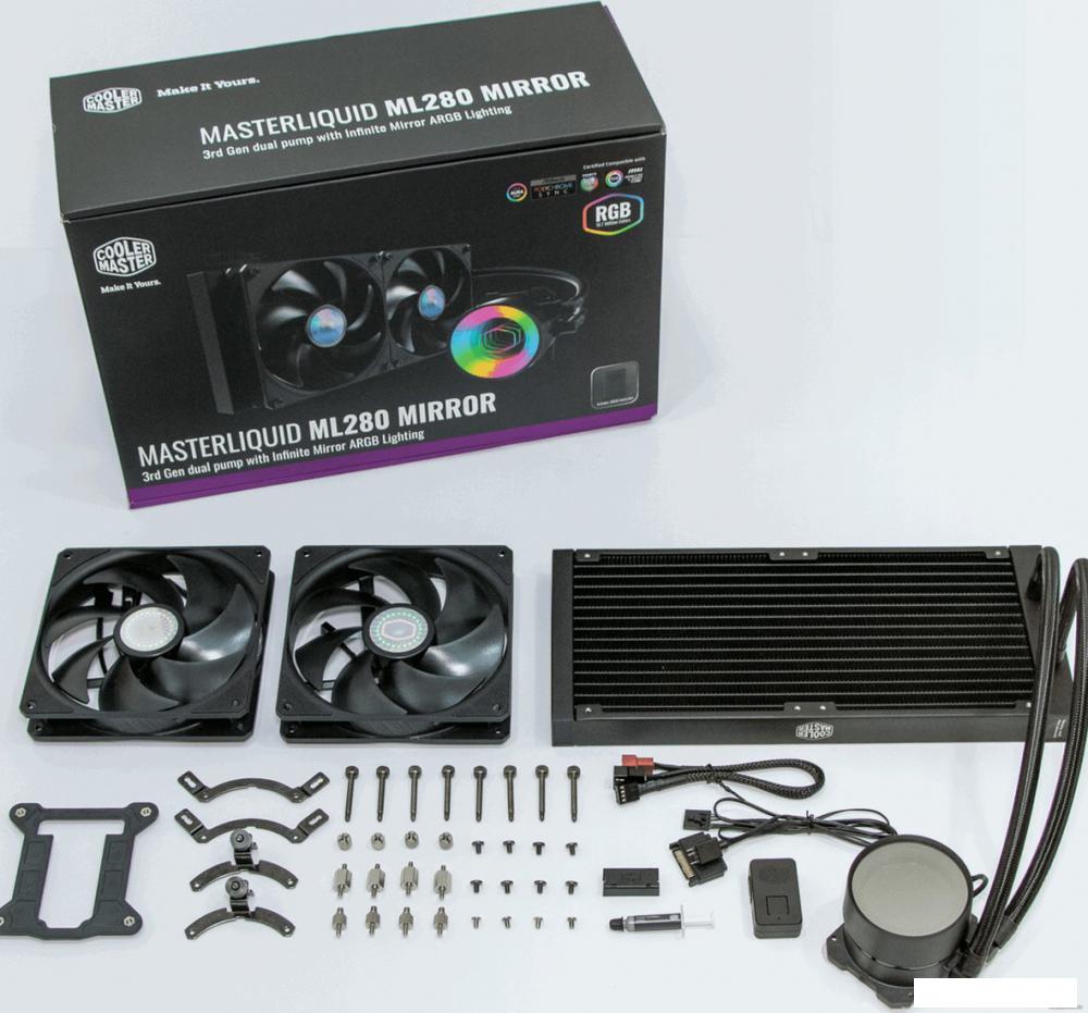 Жидкостное охлаждение для процессора Cooler Master MasterLiquid ML280 Mirror MLX-D28M-A14PK-R1