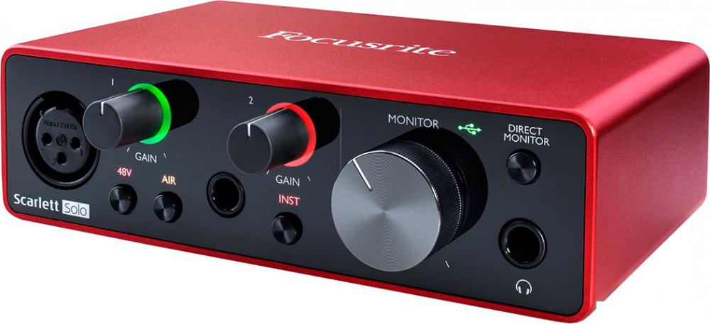 Комплект для звукозаписи Focusrite Scarlett Solo Studio (3-е поколение)
