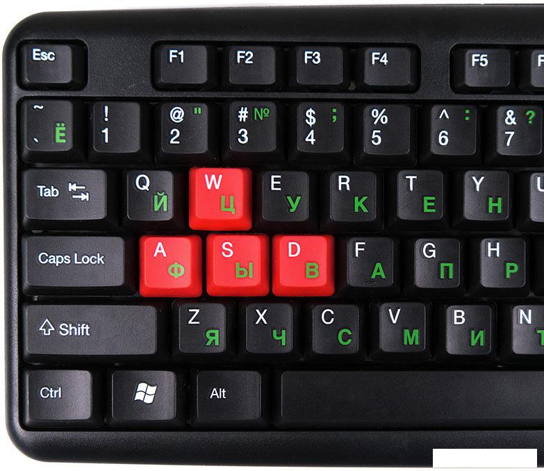 Клавиатура Nakatomi KN-02U Black-Red