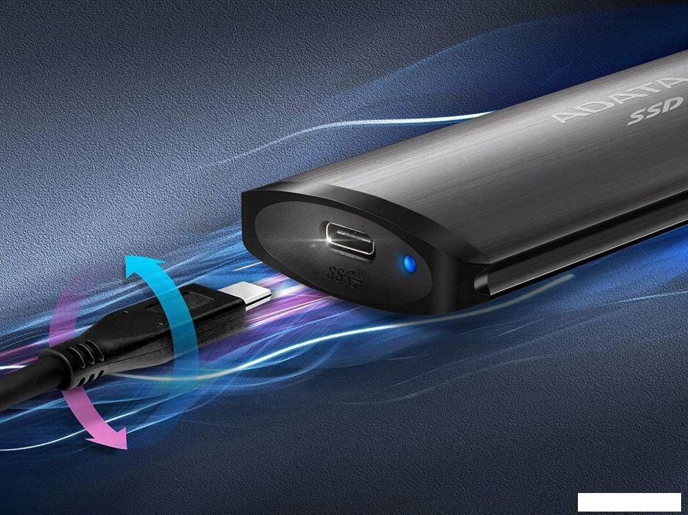 Внешний накопитель ADATA SE760 2TB ASE760-2TU32G2-CTI (титан)