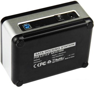 Бокс для накопителей 2.5" и 3.5" AgeStar 3UBT8 (серебристый/черный)