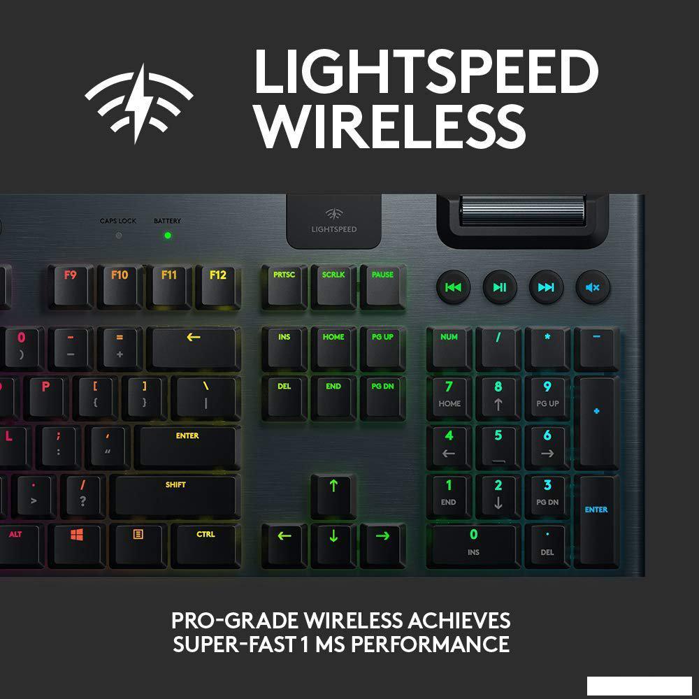 Клавиатура Logitech G915 Lightspeed GL Tactile 920-008909