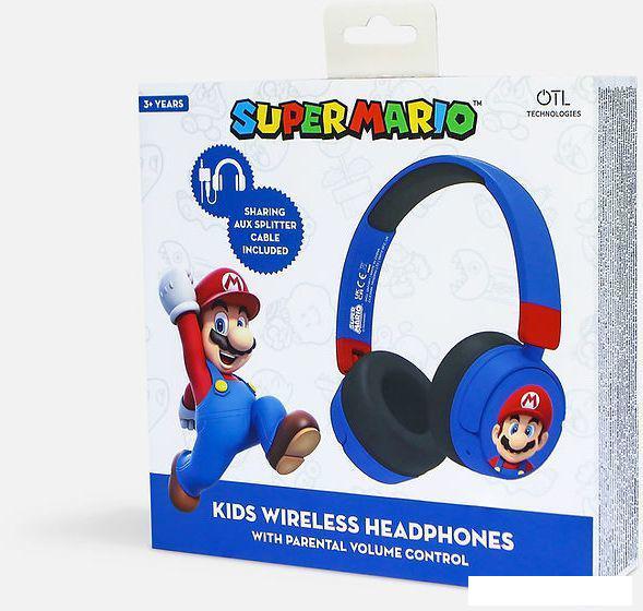 Наушники OTL Technologies Super Mario Blue Kids Wireless SM1001