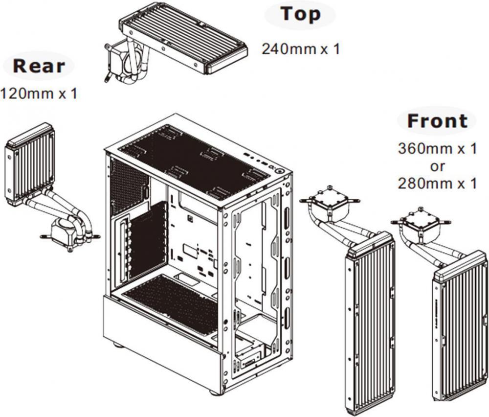 Корпус Thermaltake View 200 TG ARGB CA-1X3-00M1WN-00