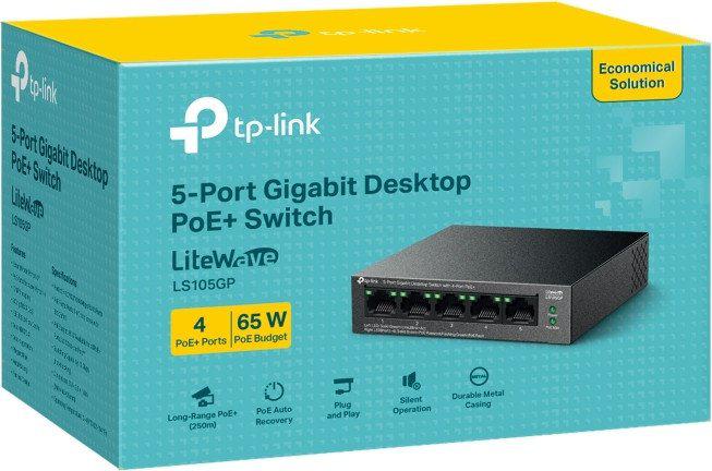 Неуправляемый коммутатор TP-Link LiteWave LS105GP V1