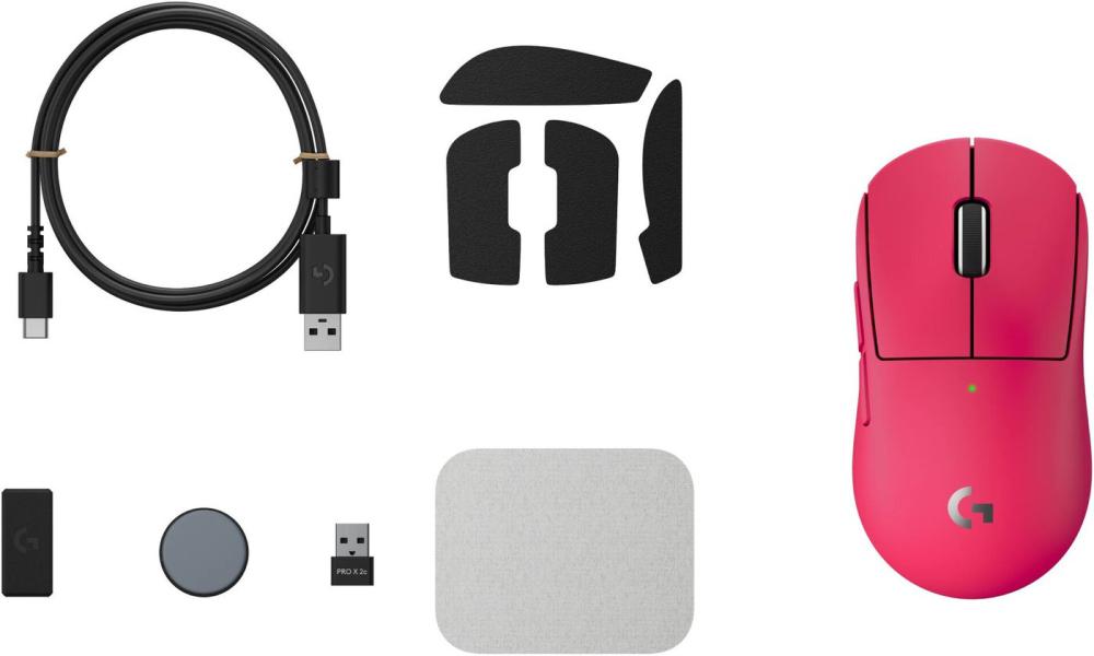 Игровая мышь Logitech Pro X Superlight 2c (розовый)