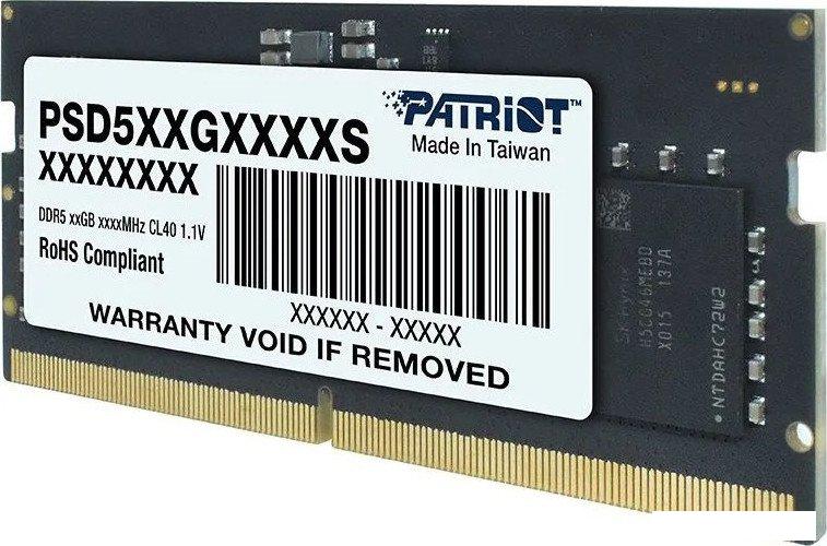 Оперативная память Patriot Signature Line 32ГБ DDR5 SODIMM 5600 МГц PSD532G56002S