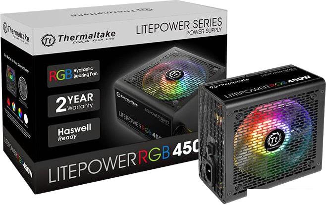 Блок питания Thermaltake Litepower RGB 450W LTP-450AL2NK