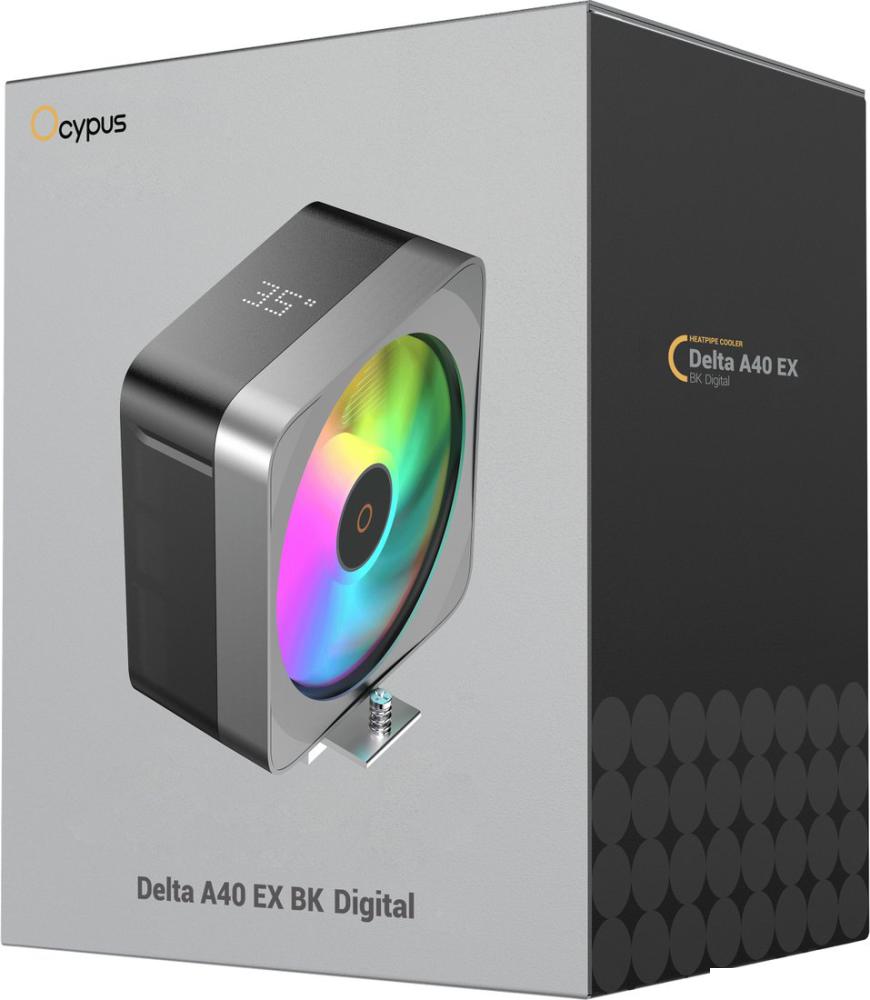 Системы охлаждения Ocypus Delta A40 EX Digital BK ARGB Delta-A40-BK1NAWD00E-GL