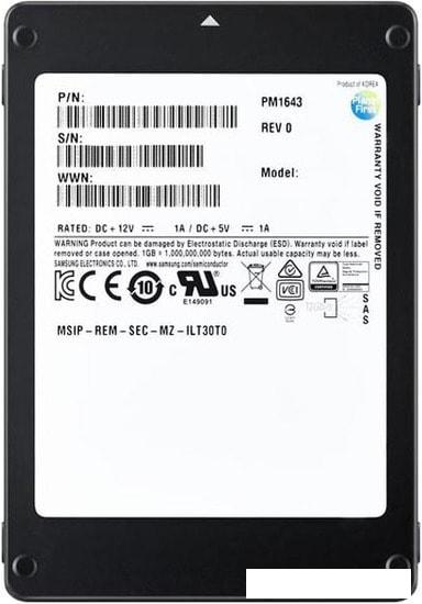 SSD Samsung PM1643a 1.92TB MZILT1T9HBJR-00007 SSD Samsung PM1643a 1.92TB MZILT1T9HBJR-00007