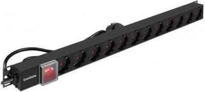 Стабилизаторы, сетевые фильтры, удлинители ExeGate ServerPro PDU-V120 Al-12S-EU2.5-SW