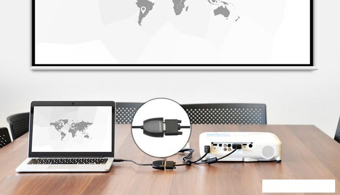 Адаптер Ugreen MM105 40253 VGA - HDMI