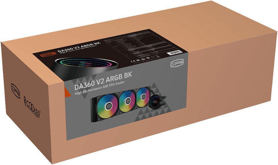 Система жидкостного охлаждения для процессора PCCooler DA360 V2 ARGB (черный)