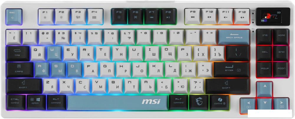 Клавиатура MSI Forge GK600 TKL Wireless Sky