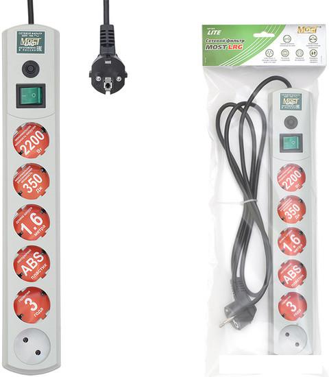 Сетевой фильтр Most LRG 3 м (белый)