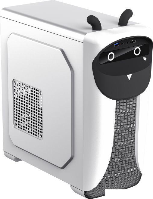 Корпус GameMax Cute OWL (белый/черный)
