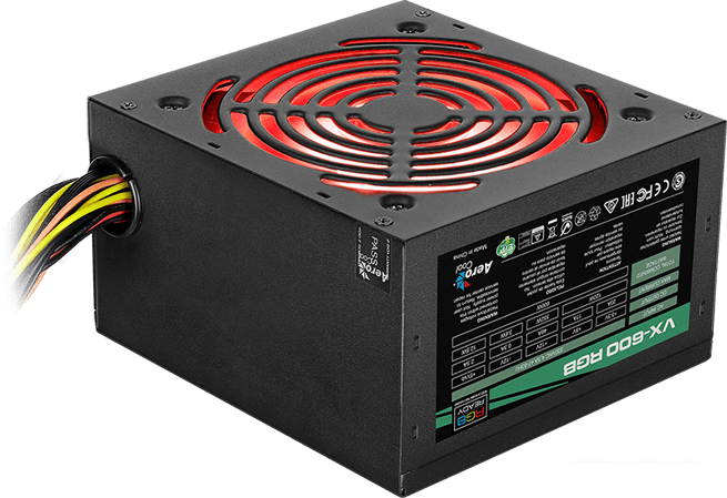 Блок питания AeroCool VX-600 RGB