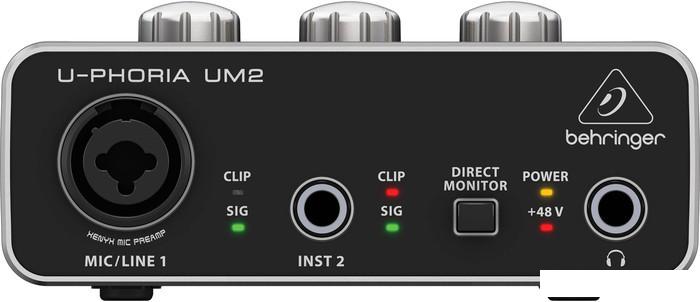 Аудиоинтерфейс Behringer U-Phoria UM2
