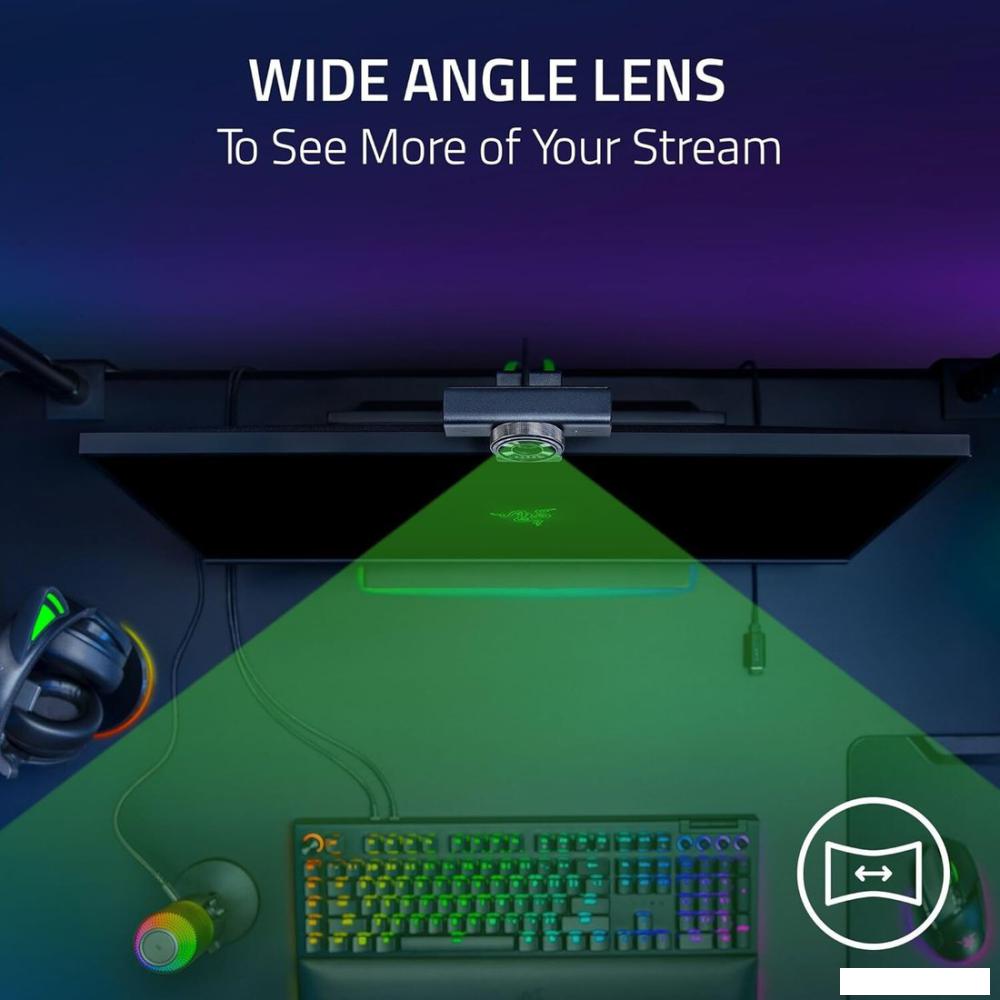 Веб-камера для стриминга Razer Kiyo V2 X (белый)