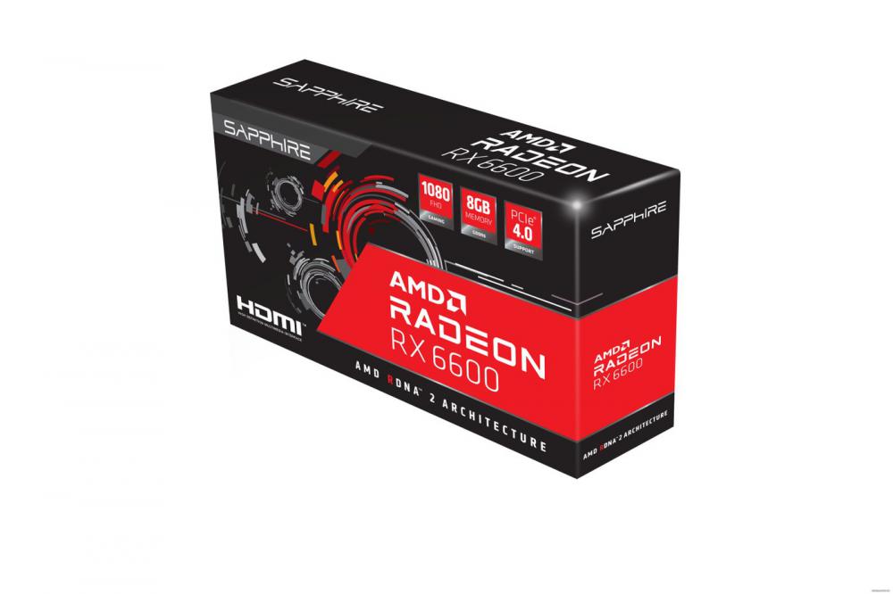 Видеокарта Sapphire Pulse Radeon RX 6600 8GB GDDR6 11310-05-20G