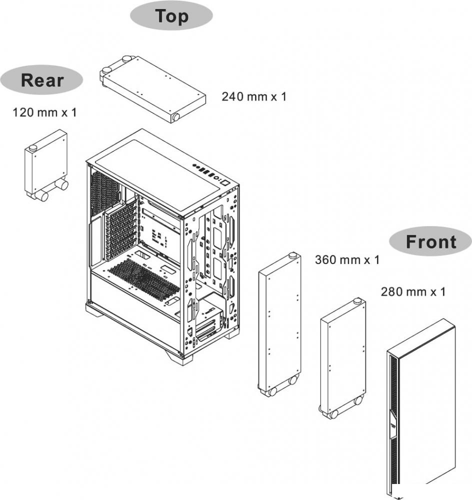 Корпус Thermaltake Versa T35 TG RGB CA-1R7-00M1WN-00
