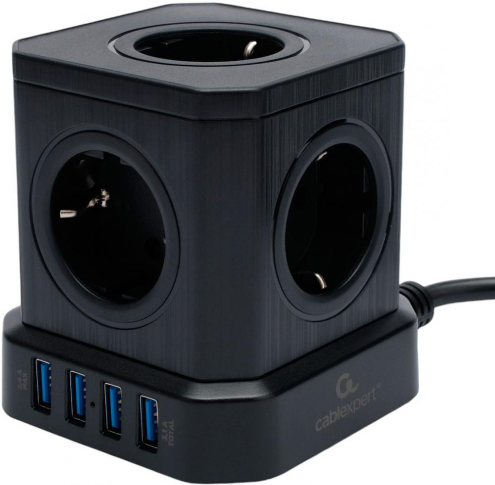 Сетевой фильтр Cablexpert TWR-5-U4-B-2