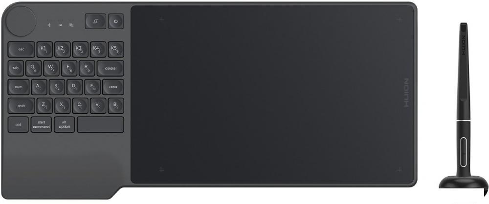 Графический планшет Huion Inspiroy Keydial KD200 (черный)