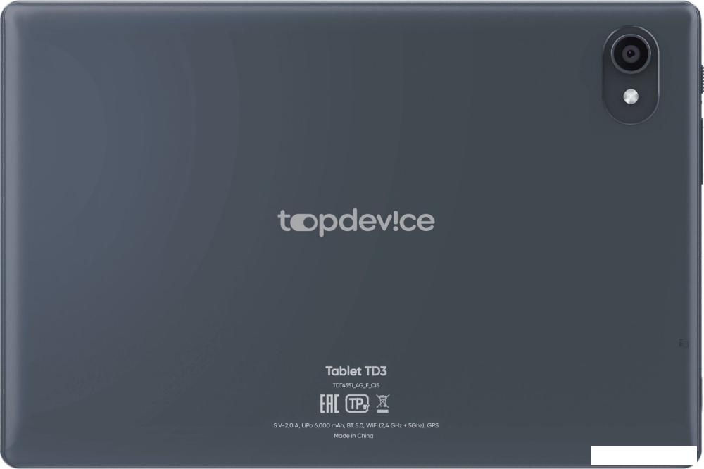 Планшет Topdevice TD3 4GB/64GB LTE (серый)