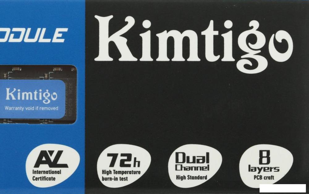 Оперативная память Kimtigo 4ГБ DDR4 SODIMM 2666 МГц KMKS4G8582666