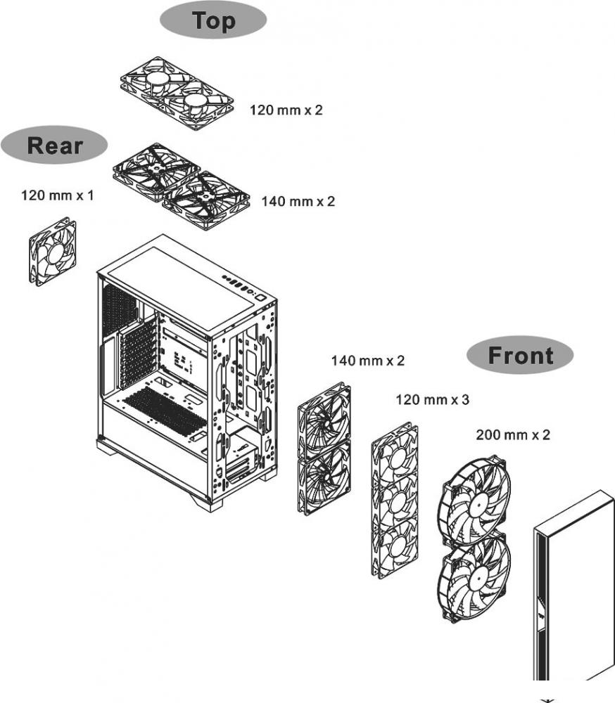 Корпус Thermaltake Versa T35 TG RGB CA-1R7-00M1WN-00