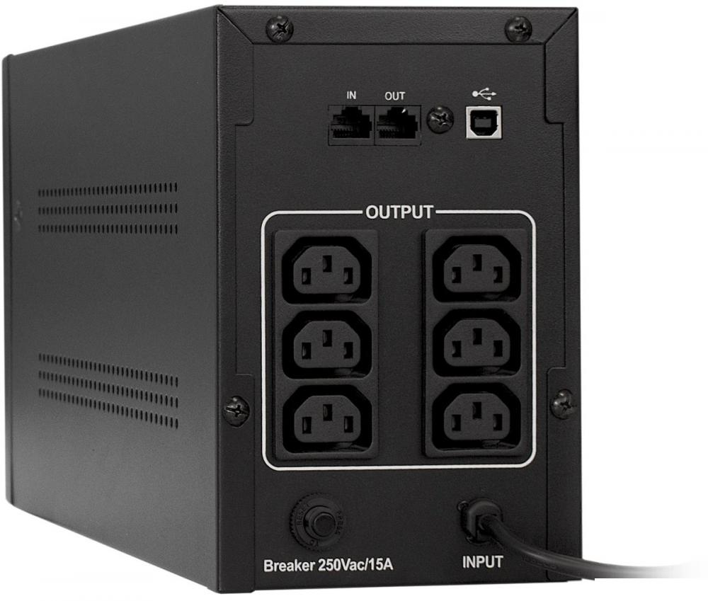 Источник бесперебойного питания ExeGate SpecialPro Smart LLB-1000.LCD.AVR.C13.RJ.USB