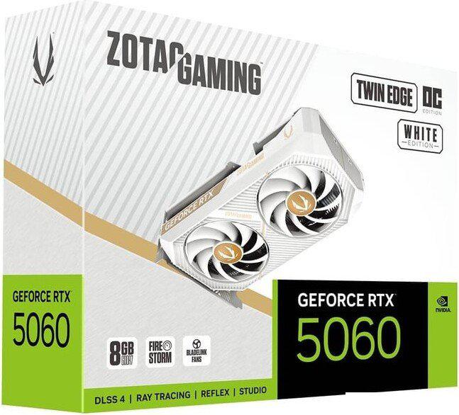 Видеокарта ZOTAC Gaming GeForce RTX 5060 Twin Edge OC White Edition ZT-B50600Q-10M