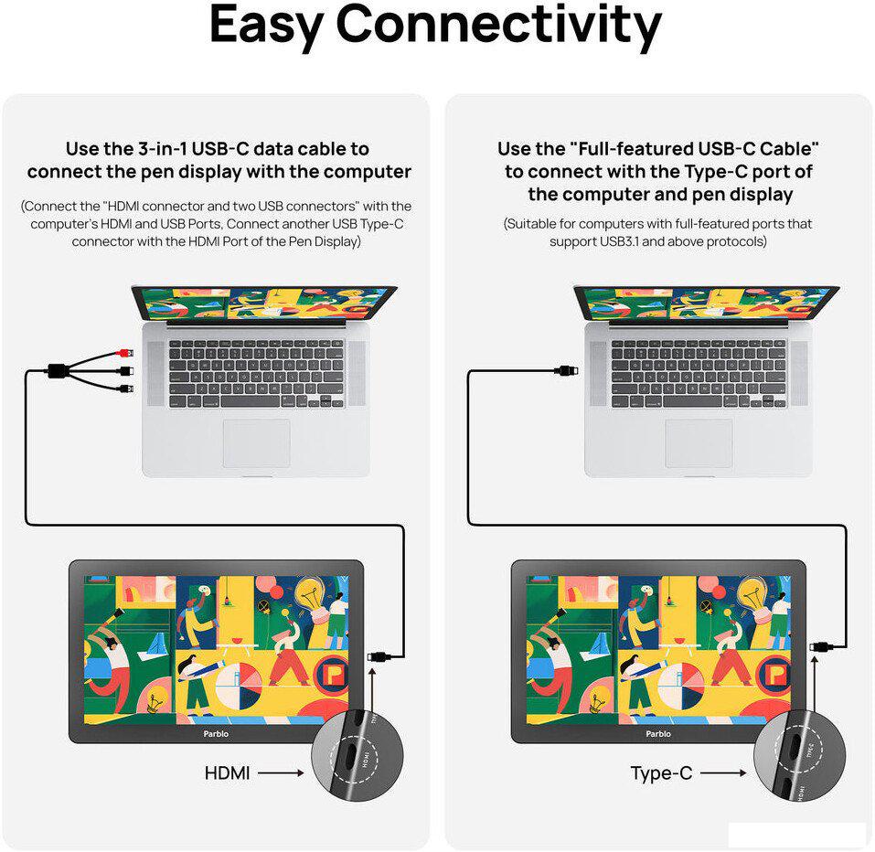 Графический монитор Parblo Coast 16 Pro Gen2 (черный)