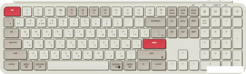 Клавиатура Keychron B6 Pro B6P-K13-RU (ретро красный)
