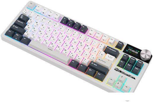 Клавиатура Royal Kludge S85 White Night (RK Cloud)