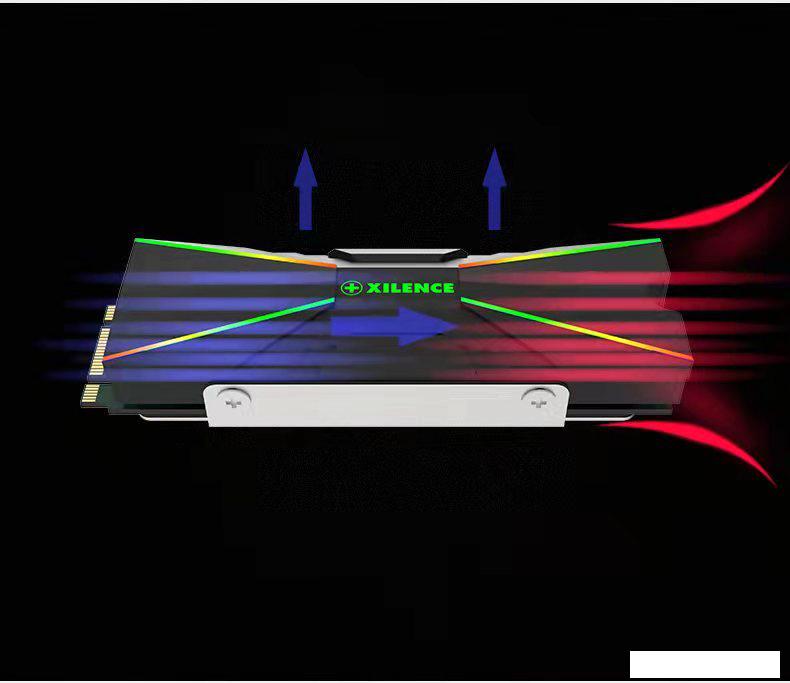 Радиатор для SSD Xilence XC401 M2SSD.B.ARGB