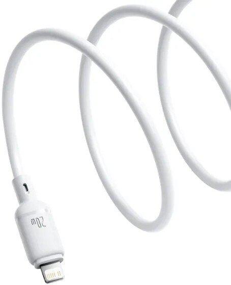Кабели, адаптеры, разветвители Baseus Silky Series Fast Charging Cable USB Type-C - Lightning (2 м, белый)