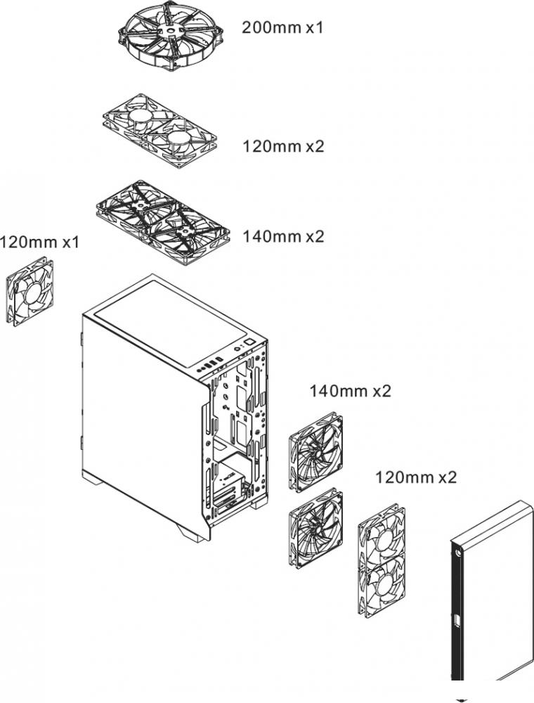 Корпус Thermaltake S100 TG CA-1Q9-00S1WN-00
