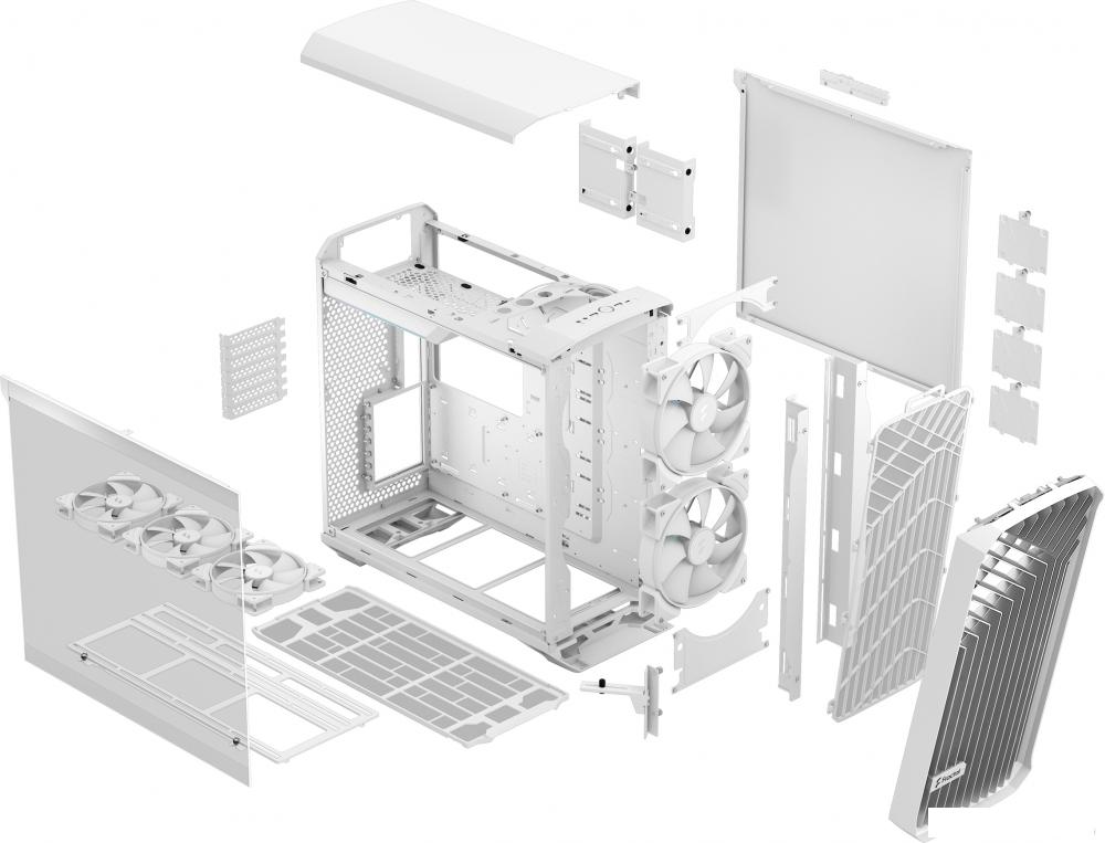 Корпус Fractal Design Torrent RGB White TG Clear Tint FD-C-TOR1A-07