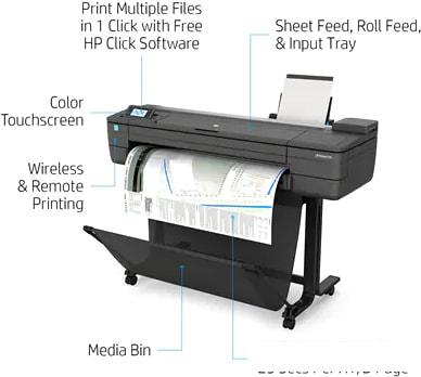 Принтер HP DesignJet T730 F9A29D Принтер HP DesignJet T730 F9A29D
