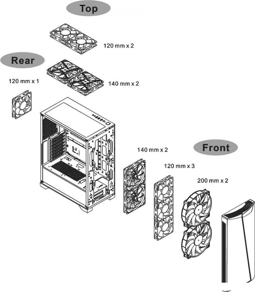 Корпус Thermaltake H350 TG RGB CA-1R9-00M1WN-00