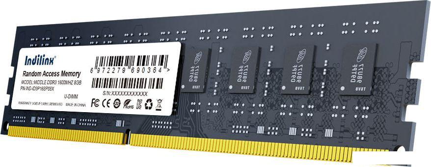 Оперативная память Indilinx 8ГБ DDR3 1600 МГц IND-ID3P16SP08X