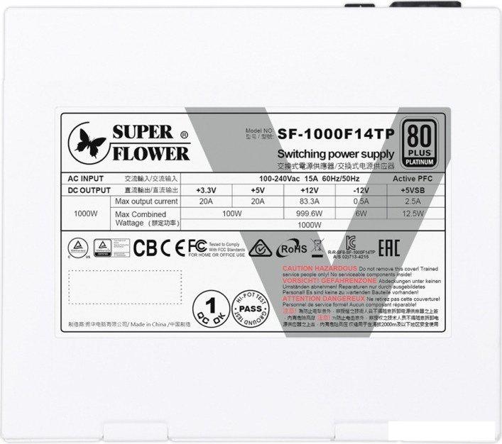 Блок питания Super Flower Leadex V Platinum Pro 1000W SF-1000F14TP(WH)